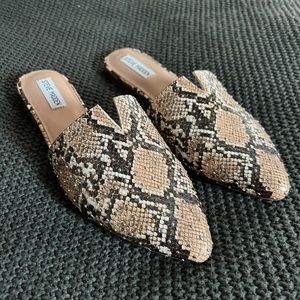Steve Madden Studded Snakeskin Mule